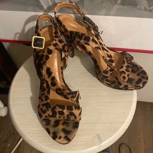 Strapy open toe heels